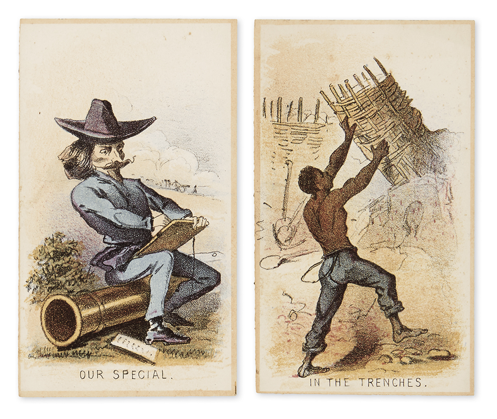 (CIVIL WAR--PRINTS.) [Homer, Winslow; artist and lithographer.] A full set of 12 cards from his Life in Camp, Part 2 series.
